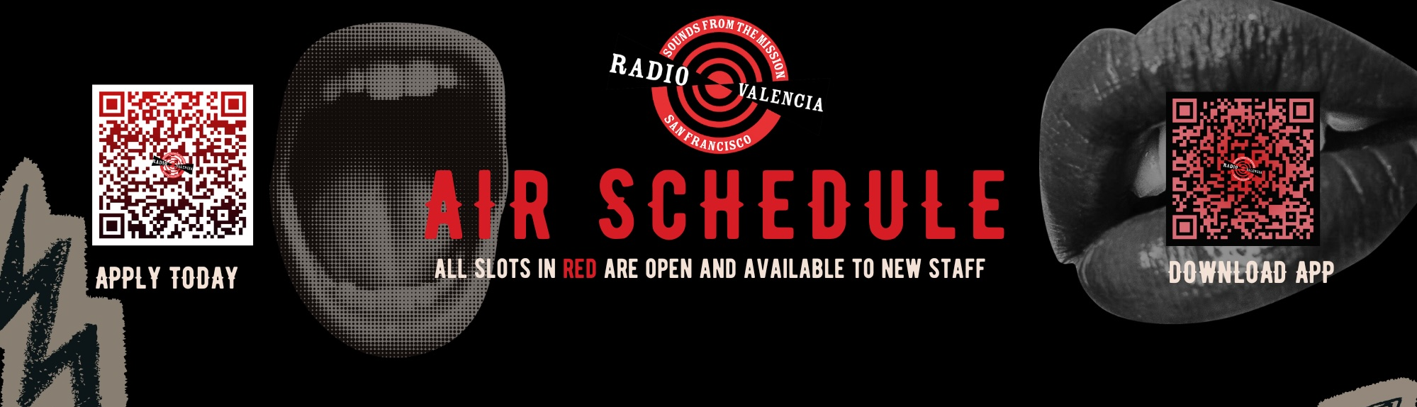 Radio Valencia schedule header